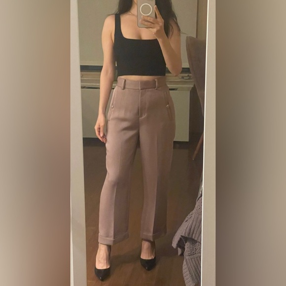 Aritzia Wilfred Ibiza Bustier (Cropped Top) (black matching pants) - Picture 3 of 9